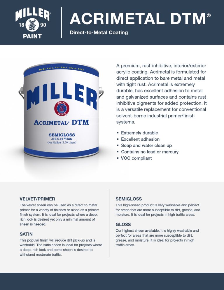 Acrimetal Exterior Miller Paint