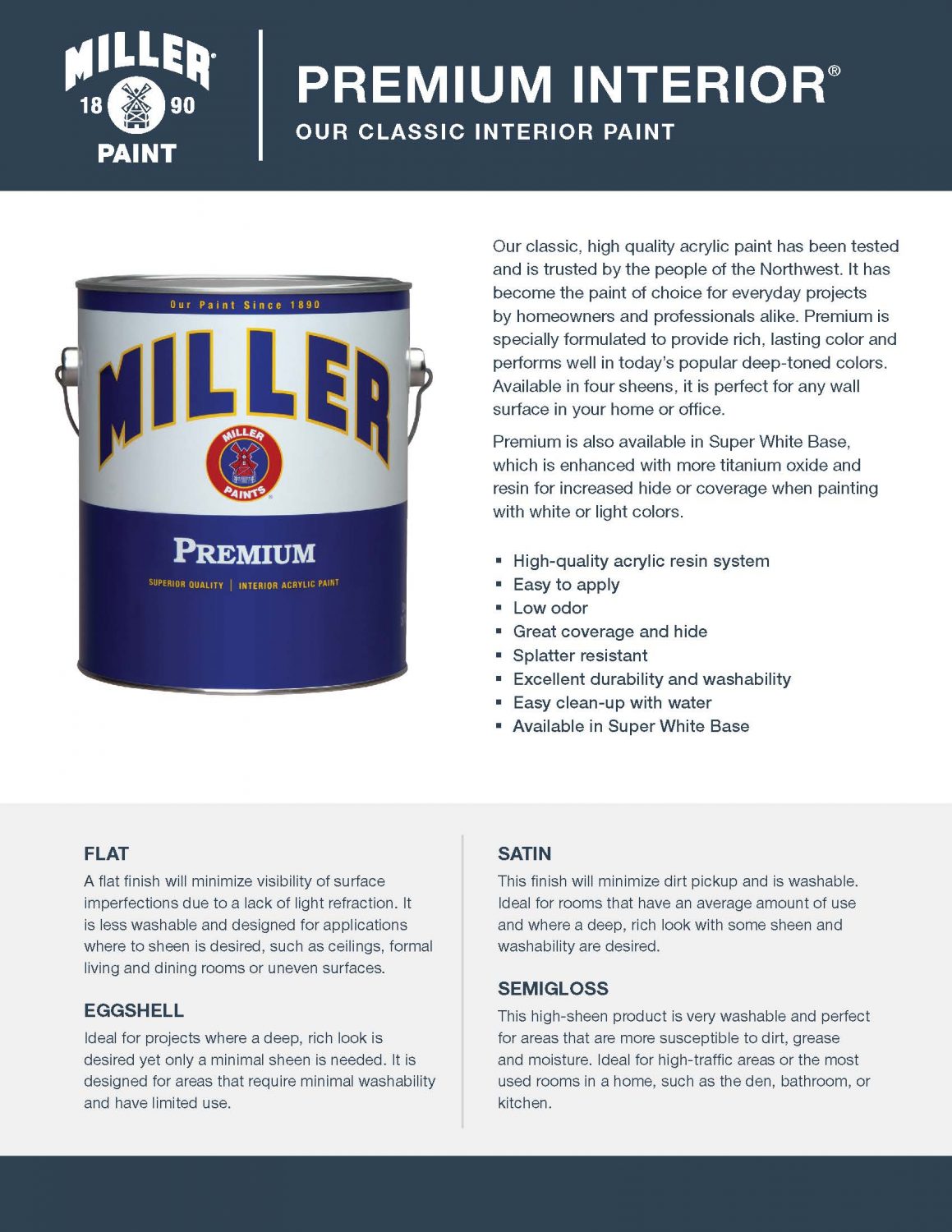 Premium Interior Miller Paint