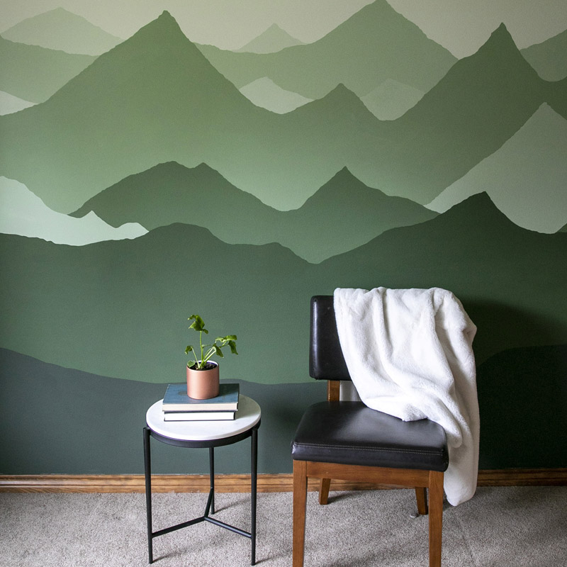 Cascade Range Mountain Mural