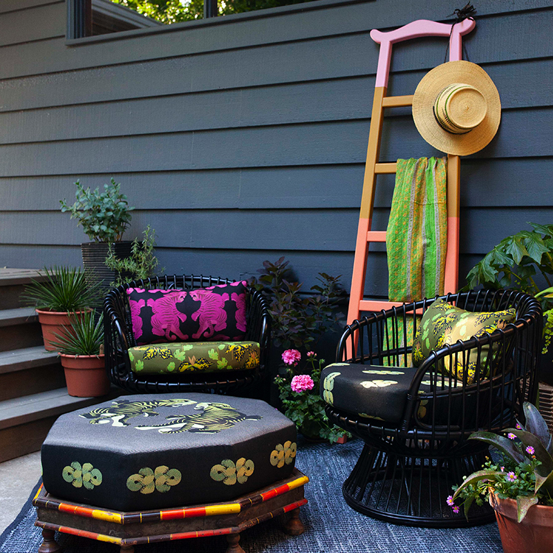 Colorful Sitting Area