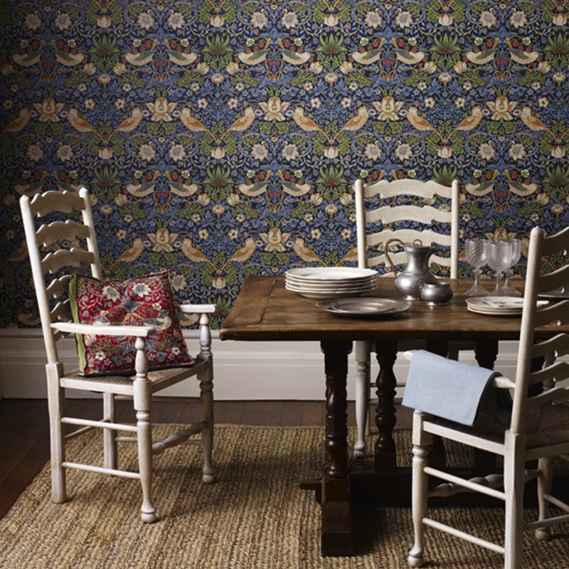 wall_0001_Strawberry-wp- Morris_Co. Dining Table Design
