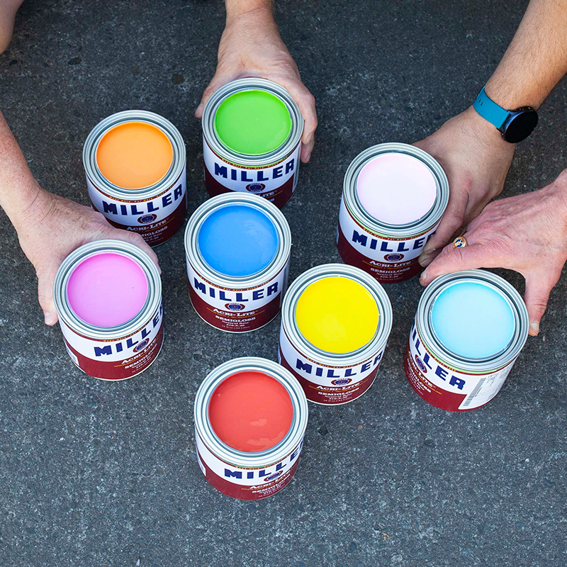 Multicolor Paint Cans