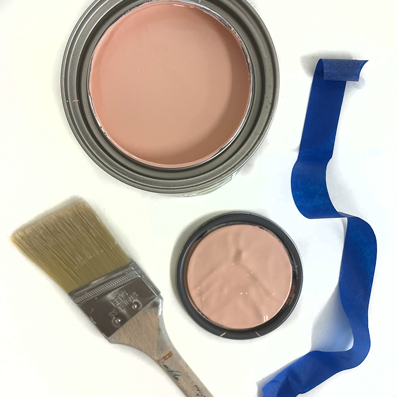 Interior/Exterior Stain-blocking Primer, Paint, Brush