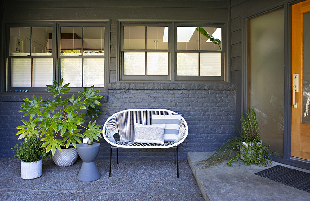 Navy Blue Mid-Century House In Portland